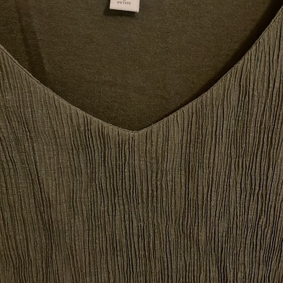 JJill v-neck sleeveless women’s S/P dress. Soft 83% Tencel material dark green. - Picture 5 of 12